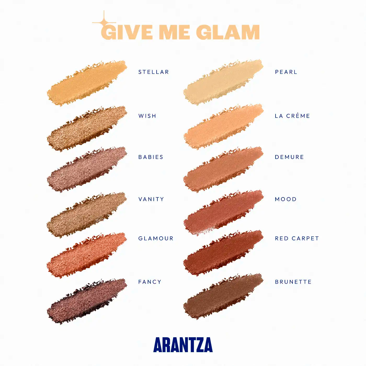 Paleta de sombras “Give me glam” Arantza