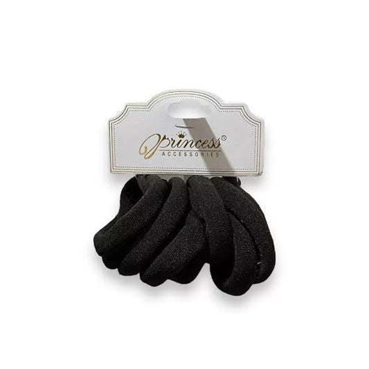 Paquete de Ligas Negra Princess (12pz)