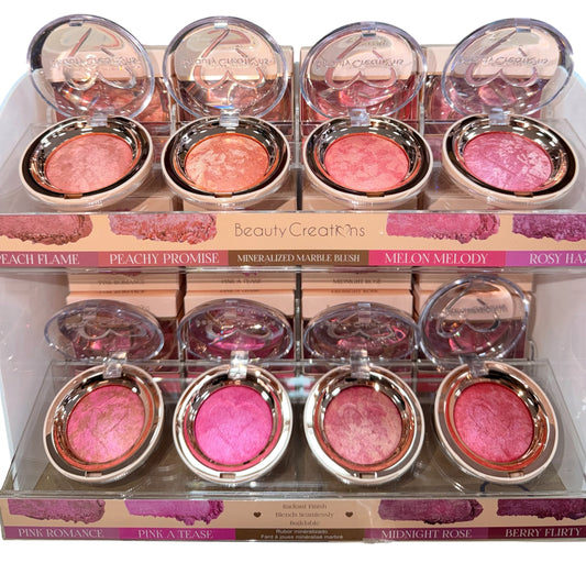 Exhibidor Rubor Marmol Mineralizado - Beauty Creations