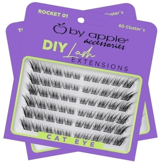 Pestañas Diy Clusters Efecto "Cat Eye" - By Apple