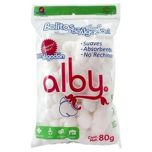 Bolitas de algodón Alby