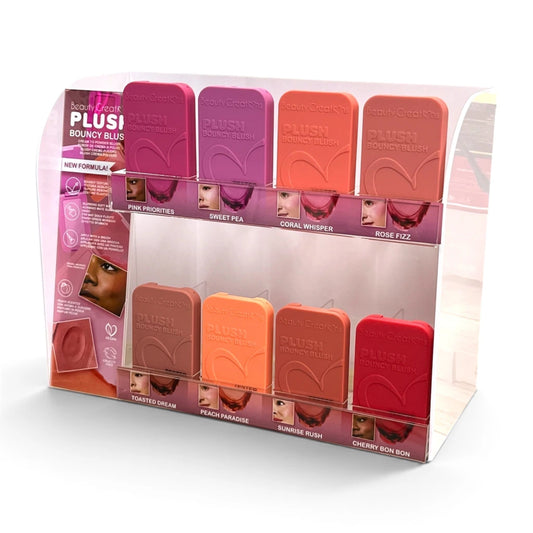 Display 48 pzs + 8 Tester “Rubor Bouncy” Colección Plush