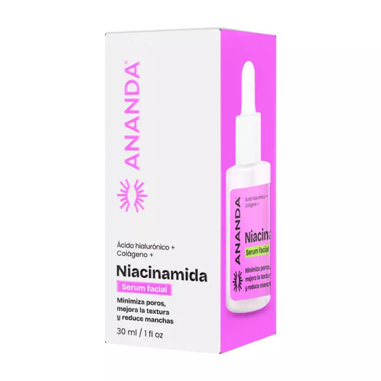 Serum Facial Niacinamida Acido Hialuronico + Colageno 30 ml ANANDA