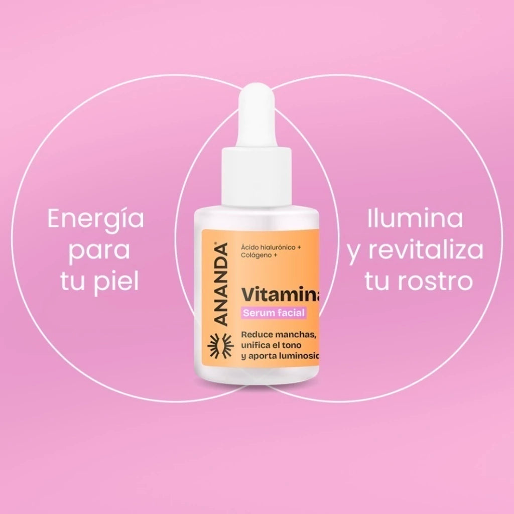Serum Facial Vitamina C Acido Hialuronico + Colageno 30 ml ANANDA