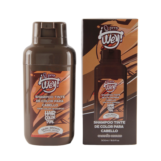 Shampoo Express Tinte Dark Brown 500ml - ¡Que prro wey!