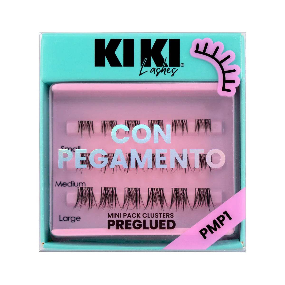Mini Pack Clusters Con Pegamento - Kiki Lashes