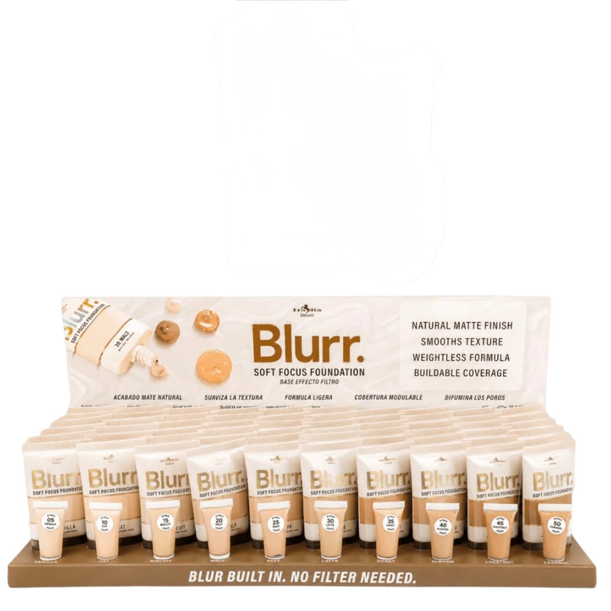 Gama de 10 pzs “Base líquida Blurr”  Mod. 871BSF - Italia Deluxe