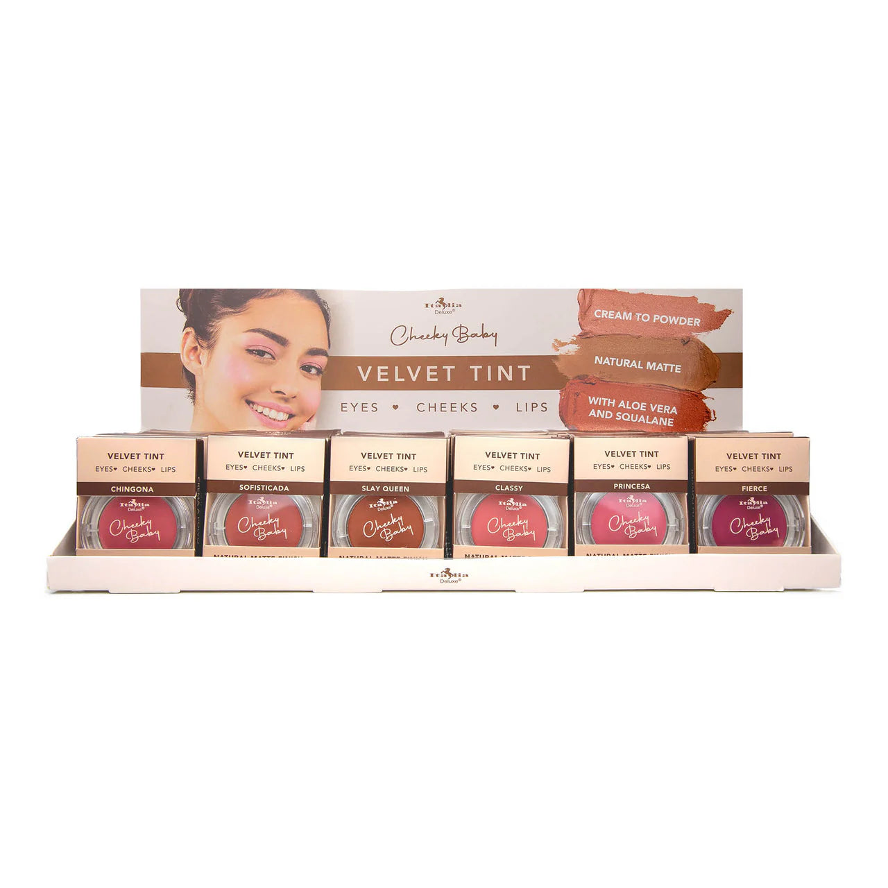 Gama de 6 pzs Cheeky Baby Rubor #304 - Italia Deluxe