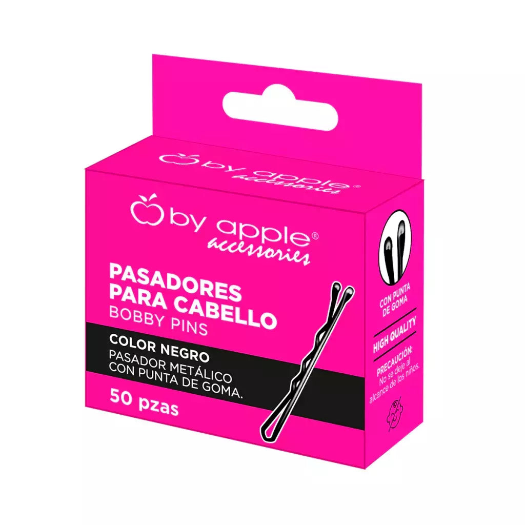 Pasador para Cabello By Apple 50pz - (Paquete de 12 Cajitas)