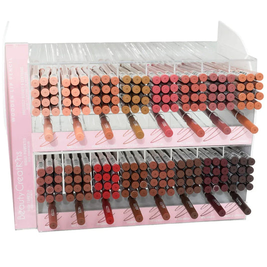 Display Delineador de Labios 192 pzs + Probadores ‑ Beauty Creations