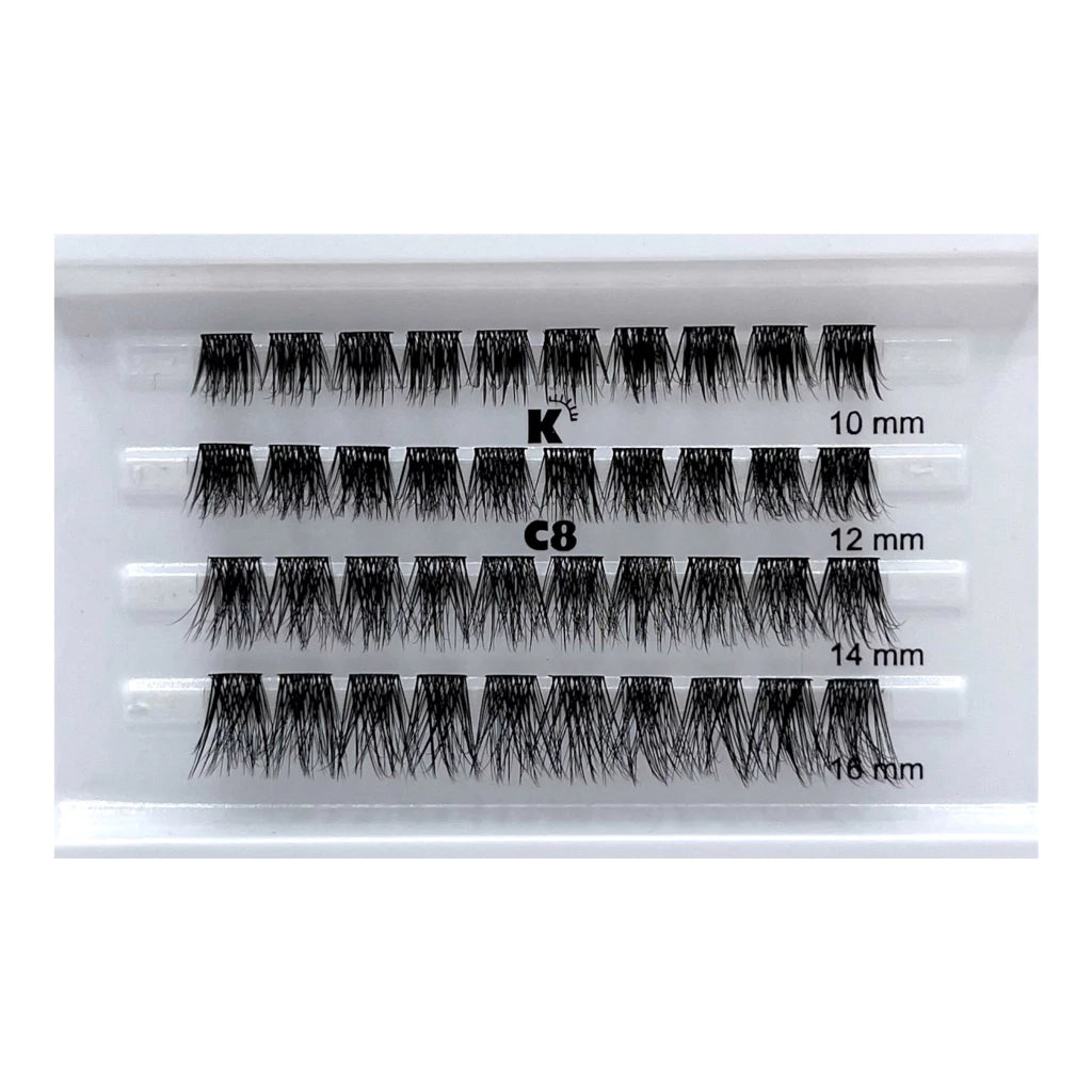 Set Pestañas Diy 40 Clusters - Kiki Lashes