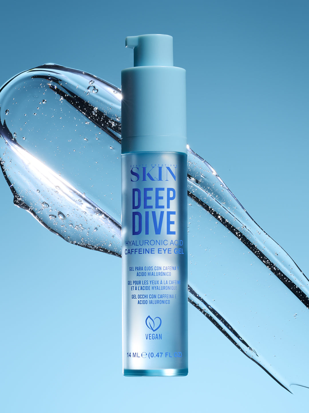 Beauty Creations Skin - Gel Para Ojos Con Cafeína y Ácido Hialurónico - Deep Dive