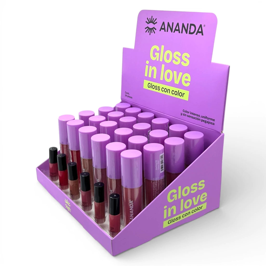 Gama de 6 Brillo Labiales ¨Gloss in Love¨- ANANDA