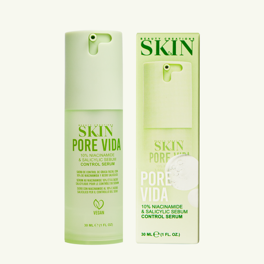 Suero Control de Grasa 10% de Niacinamida y 1,9 % de Acido Salicilico “Skin Pore Vida” 30ml - Beauty Creations