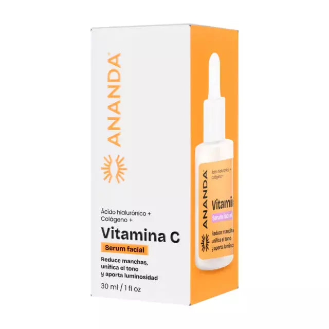 Serum Facial Vitamina C Acido Hialuronico + Colageno 30 ml ANANDA