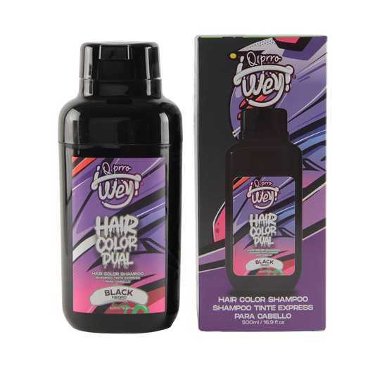 Shampoo Express Tinte Negro 500ml - ¡Que prro wey!