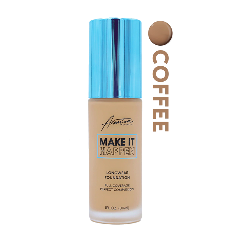 Maquillaje Liquido de Alta Coberturta Make It Happen - Arantza Cosmetics