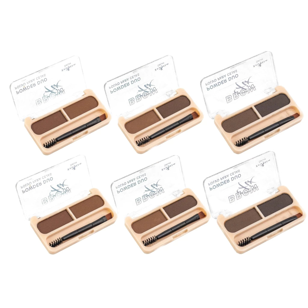 Gama de 6 Sombras para Ceja Brow Fix Duo - Italia Deluxe