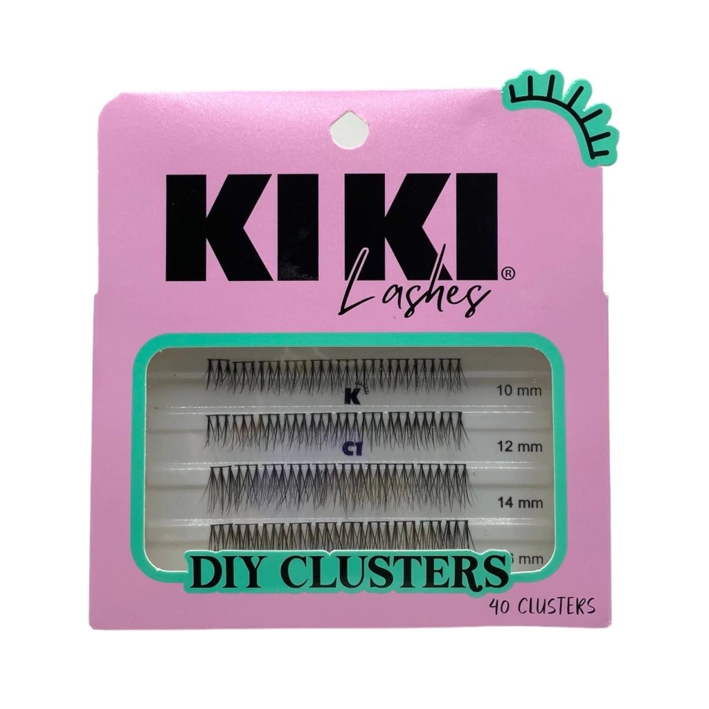 Set Pestañas Diy 40 Clusters - Kiki Lashes