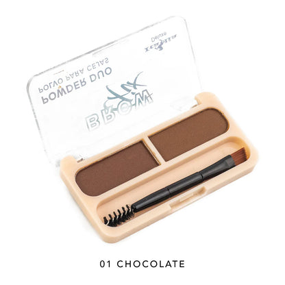 Brow fix powder duo