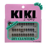 Set de Pestañas DIY 30 Clusters con Pegamento - Kiki Lashes