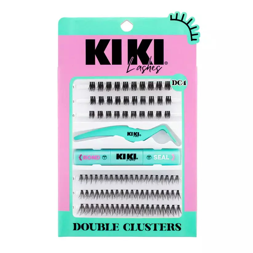 Kit de Pestañas Postizas Cluster Incluida con Pinza y Pegamento - Kiki Lashes