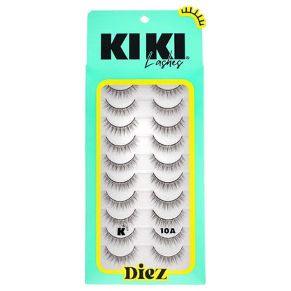 Set de 10 pares de pestañas - Kiki lashes