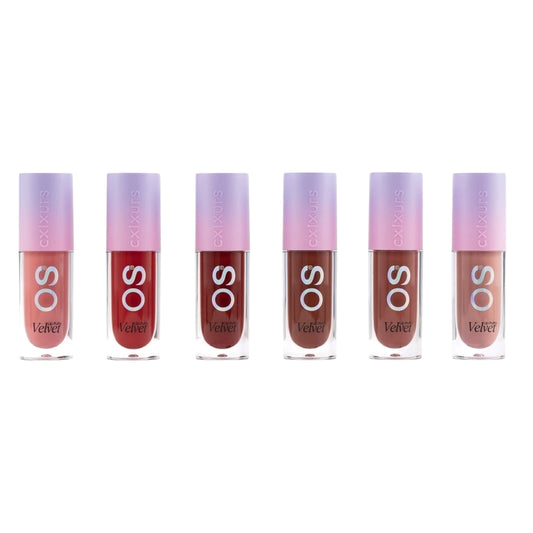Gama de 6 Lip Puffy Velvet OS CXLXURS