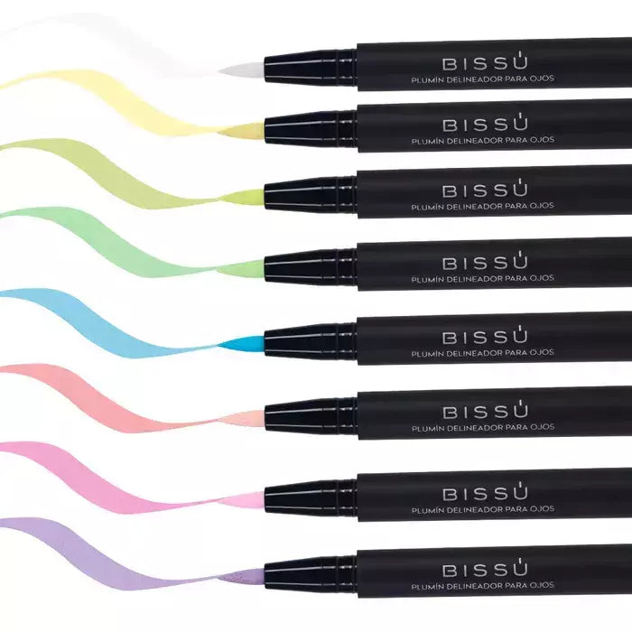 Kit de Plumin Delineador Color Pastel con 8pz - Bissu